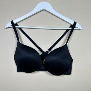 VICTORIA'S SECRET‎ Incredible Plunge Bra Black Adjustable Straps Wire 38B